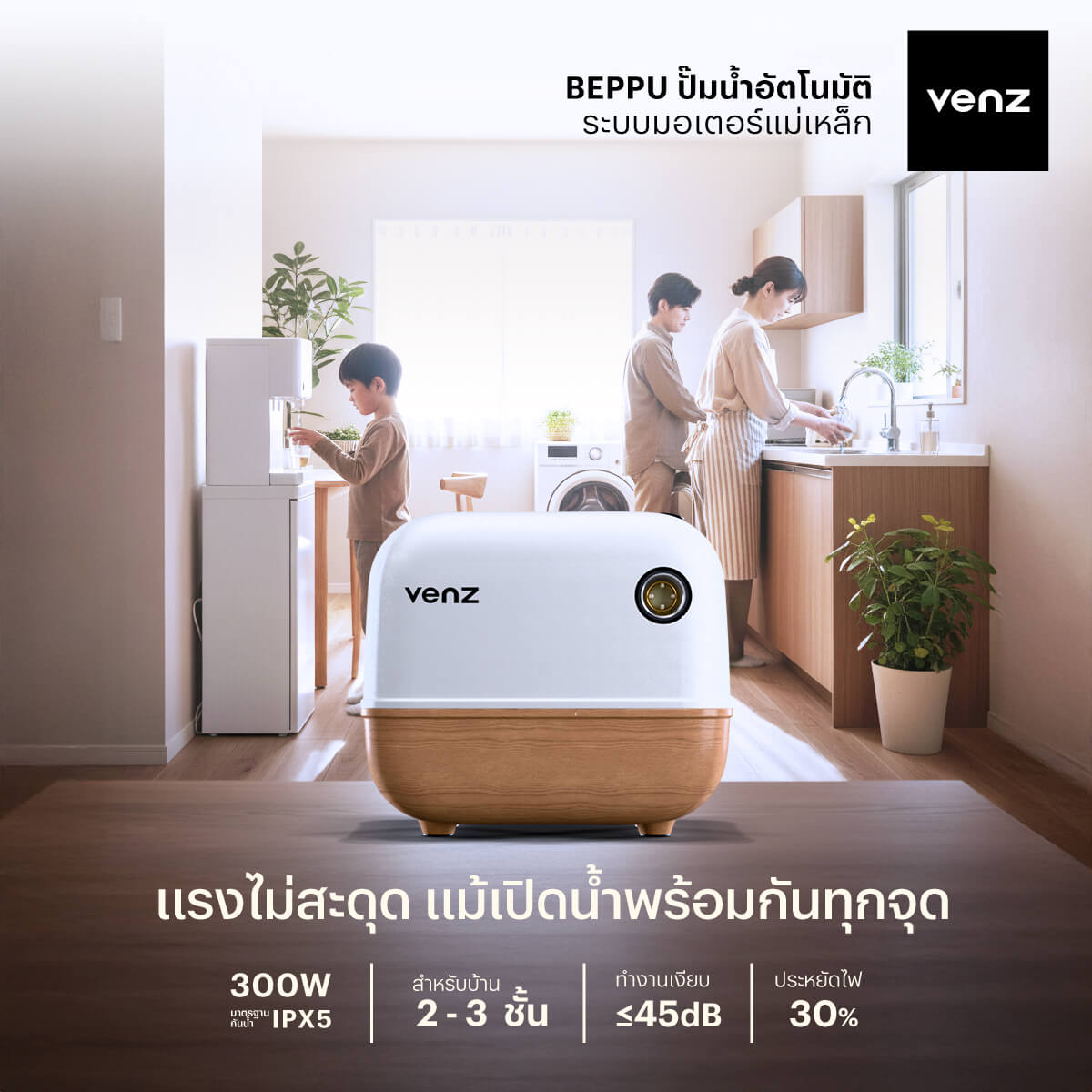 ปั๊มน้ำแม่เหล็กถาวร Beppu